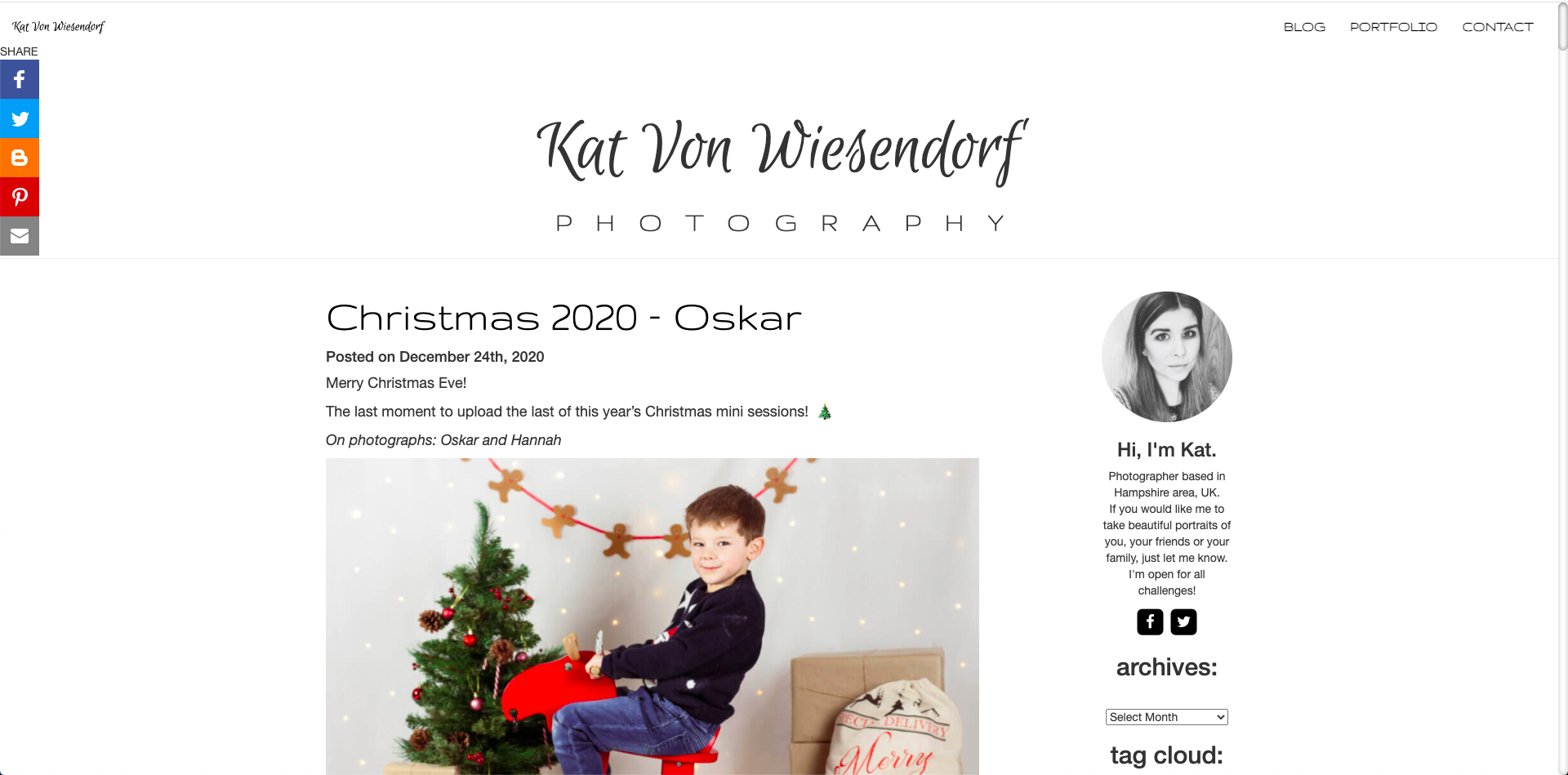 Current homepage design