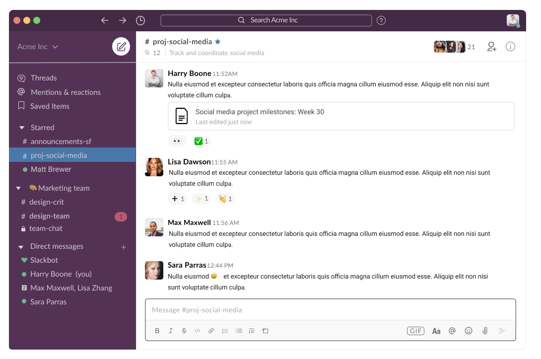 base desktop layout enhanced with a gif button
