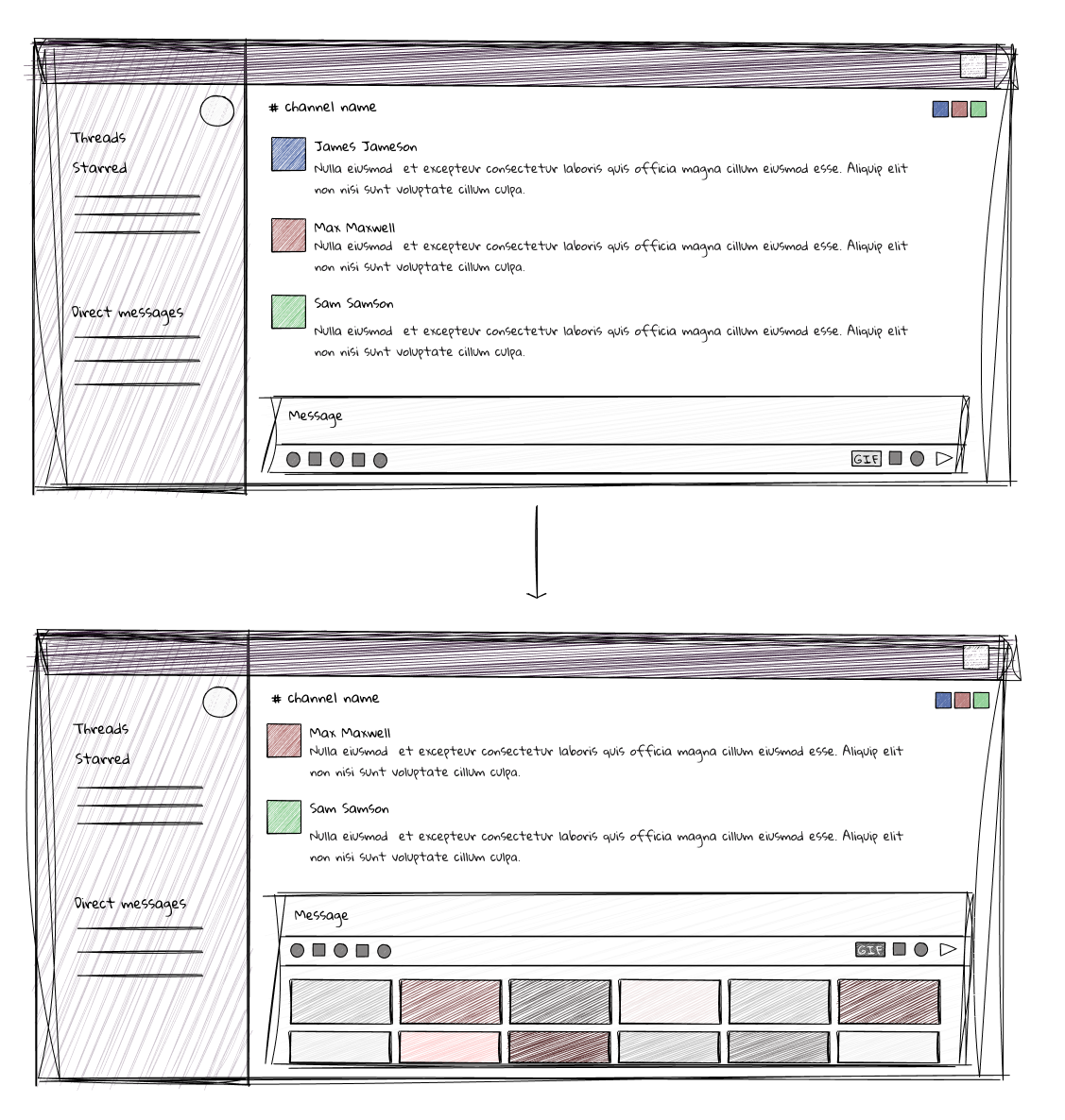 desktop window sketches