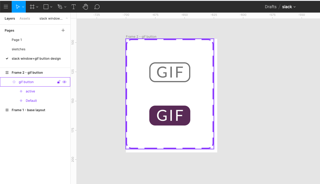 gif button design